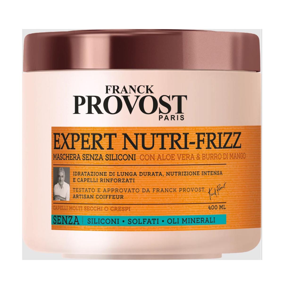Franck Provost Expert Nutri-Frizz Mascarilla Aloe Vera Cabello Muy Seco Sin Sulfatos 400Ml